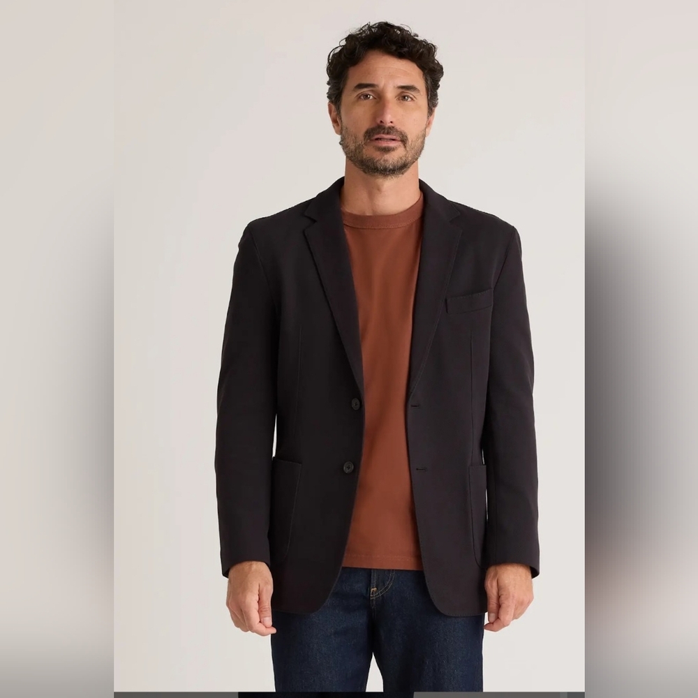Quince Men's Pique Knit Blazer NWT